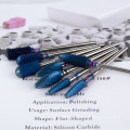 high quality blue medium large barrel cylinder carbide nail drill bits